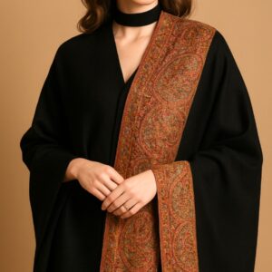 Aari Work On Pashmina