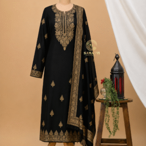 Black Tilla suit with dupatta