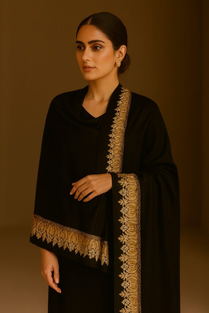 Tilla border shawl