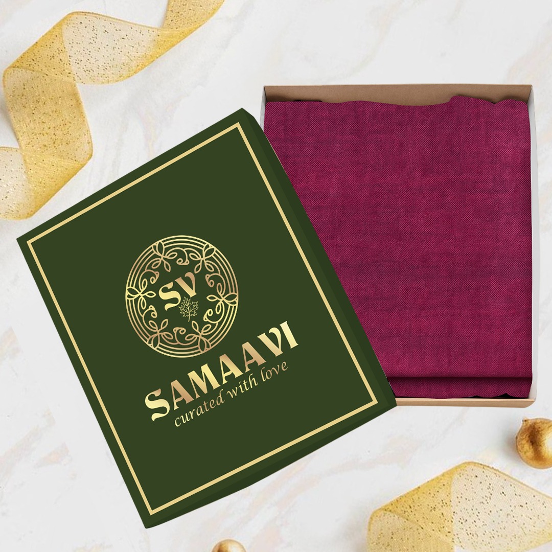 Maroon Plain Pashmina Stole