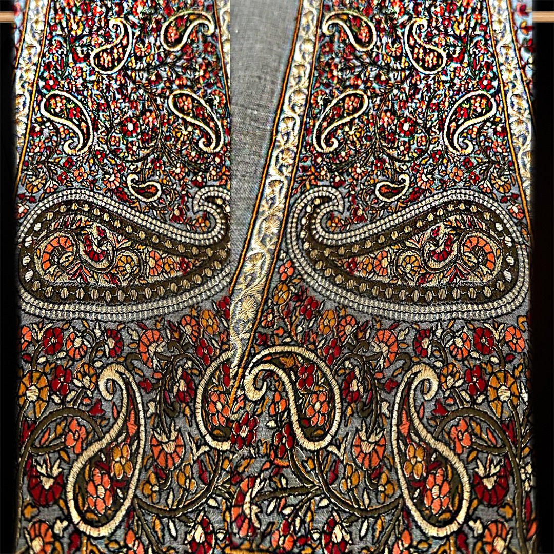 Sozni Paisley Pashmina Shawl
