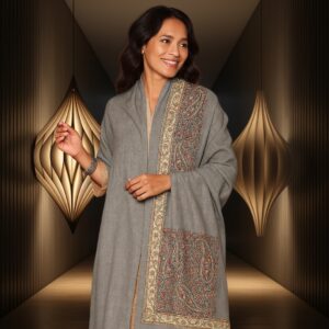 Sozni Paisley Pashmina Shawl