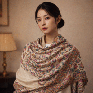 Floral Elegance Pashmina Shawl