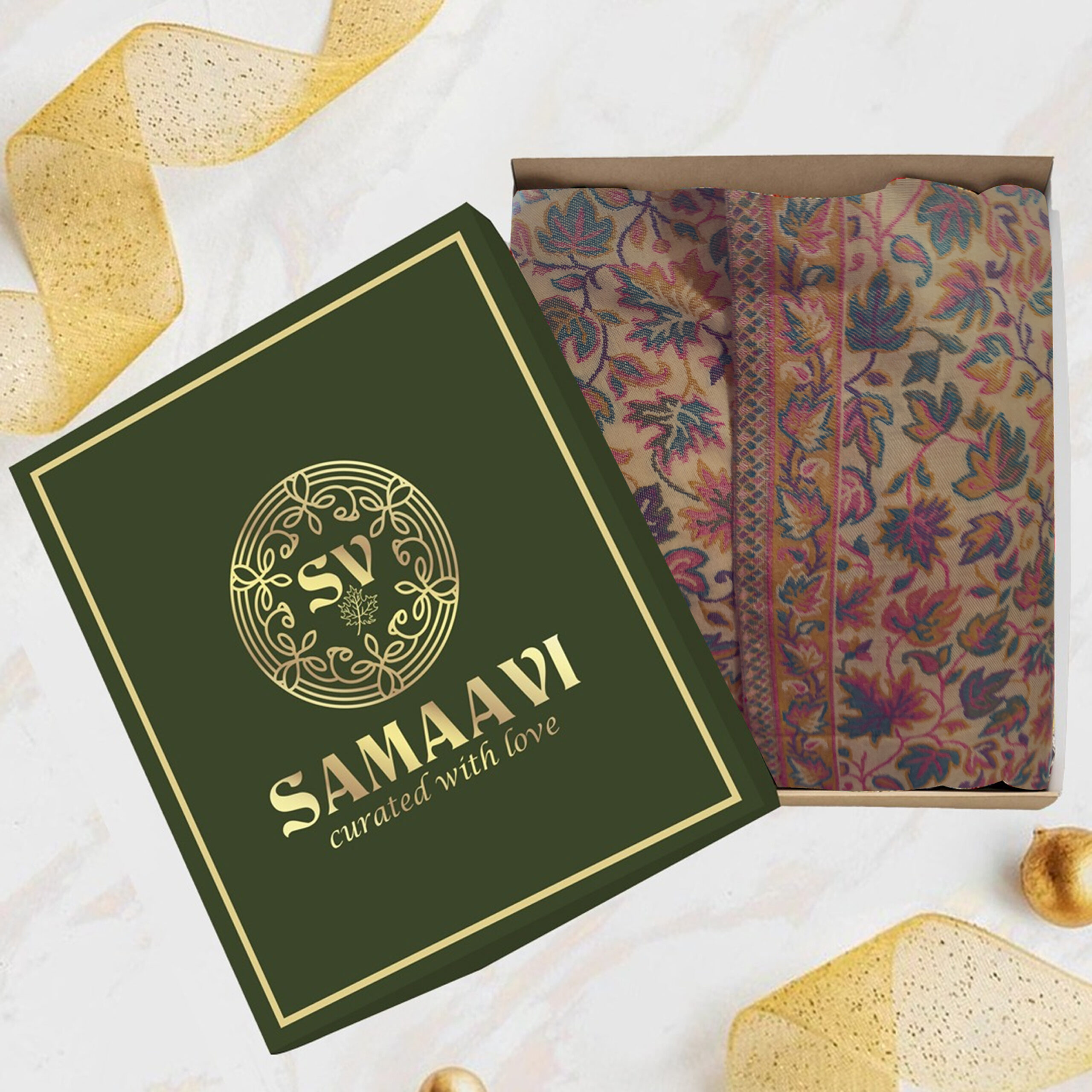 Floral Elegance Pashmina Shawl