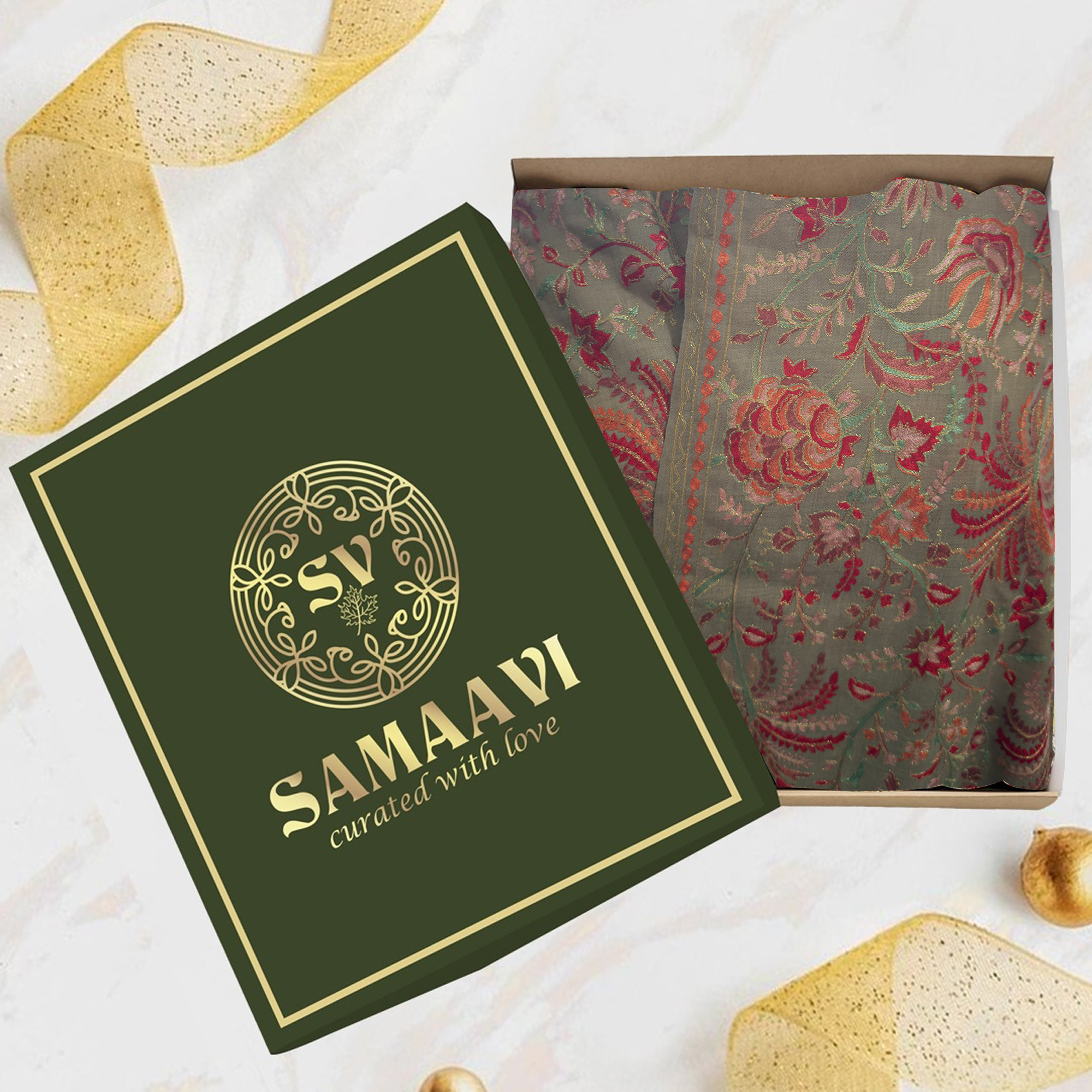 Hand Embroidered Pashmina Shawl