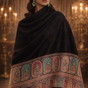 Black Luxury Pashmina Shawl