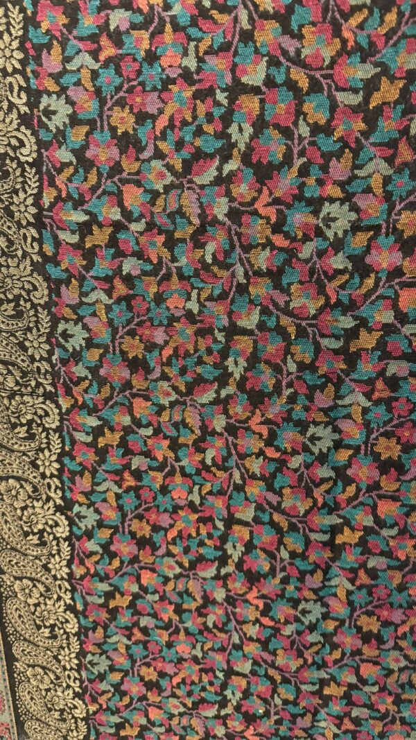 Multicolor Floral Pashmina Shawl - Image 3