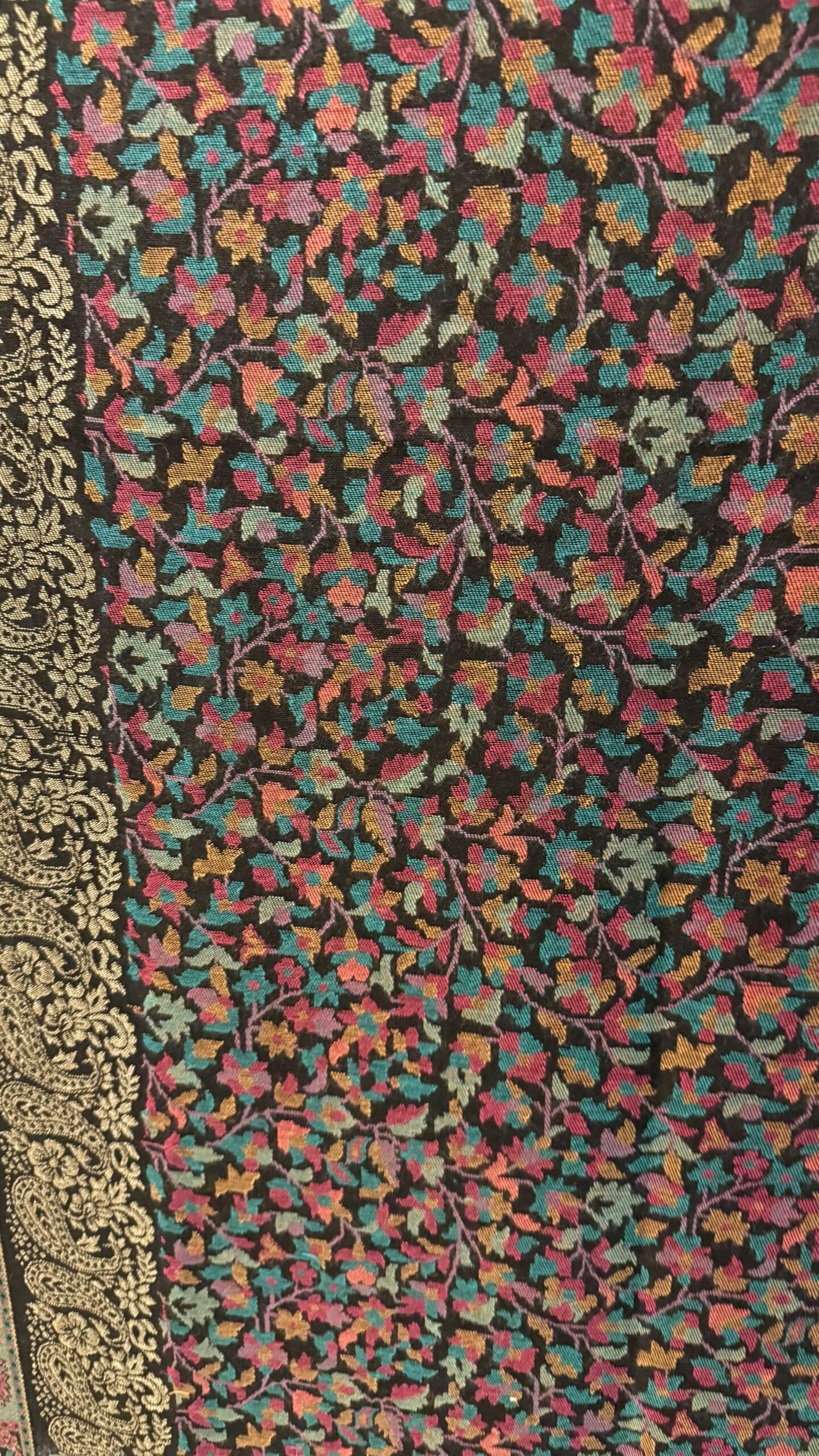 Multicolor Floral Pashmina Shawl - Image 3