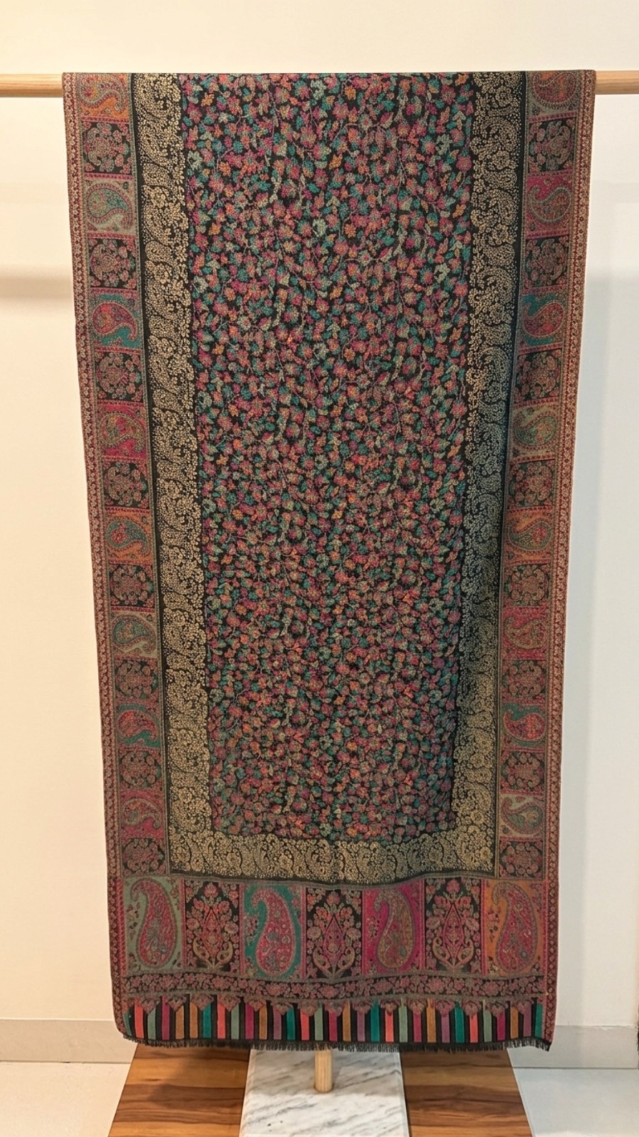 Multicolor Floral Pashmina Shawl