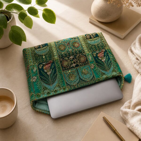Premium Handcrafted Embroidered MacBook Cover - Image 3